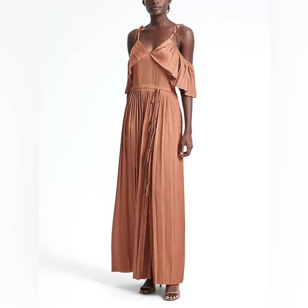 Banana Republic Rust Orange Maxi Dress
